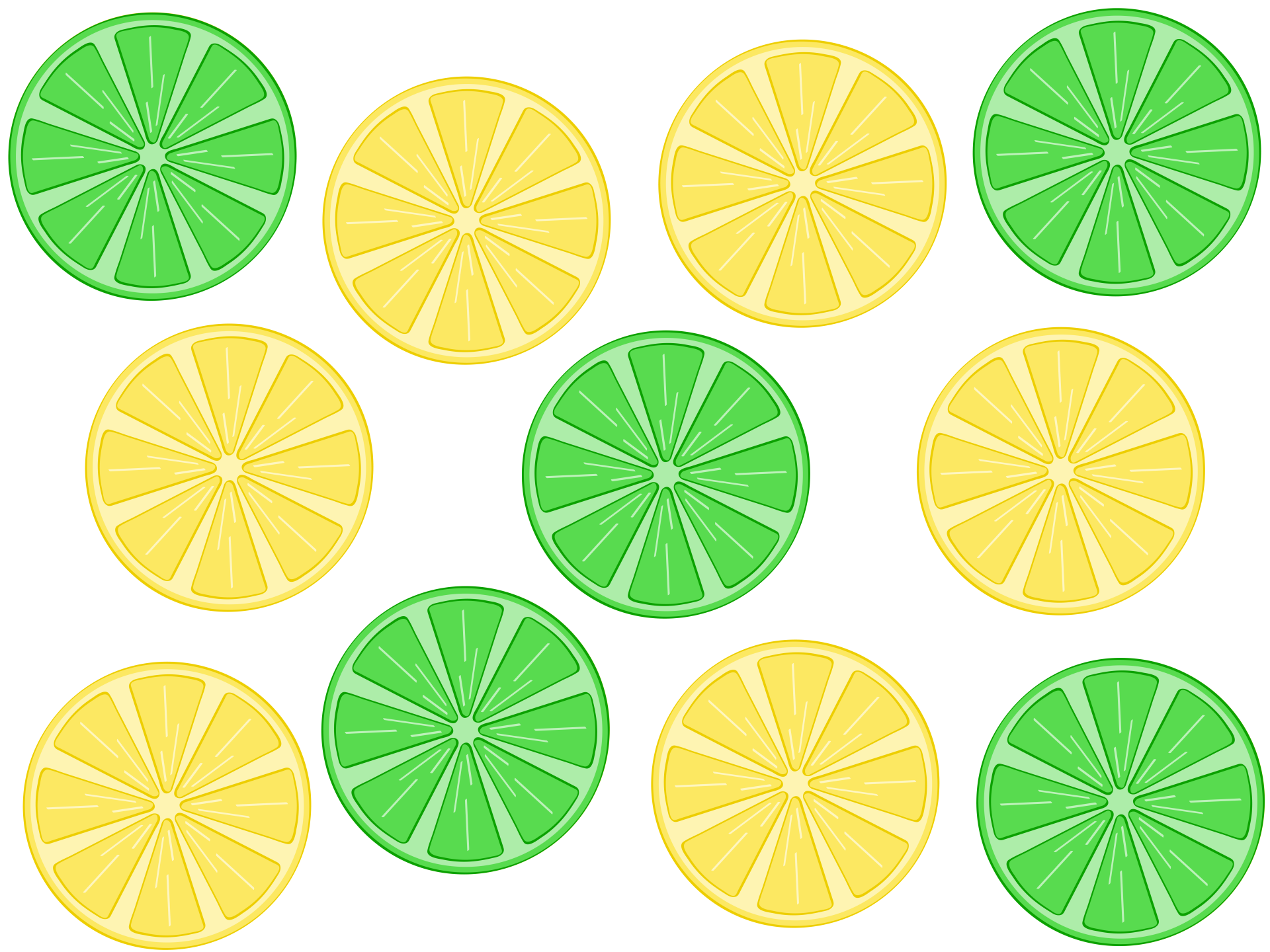 Lemons And Limes Illustration Free Stock Photo - Public Domain Pictures