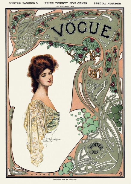 Vogue vintage de Vintage Advertising Collection en poster, tableau