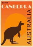 Ausztrália, Canberra utazási poszter