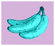 Bananowy plakat w stylu pop-art