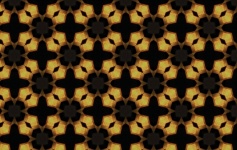 Black and yellow shapes pattern
