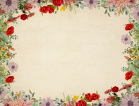Papel de fondo vintage de flores