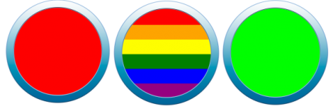 Buton LGBT clipart curcubeu