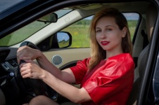 Mașină doamnă, șofer, femeie care conduc