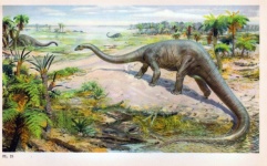 Dinozaur czasy prehistoryczne sztuka vin