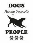 Logo de citation de silhouette de chien