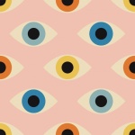 Geometric Eye Minimalist Pattern