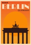 Alemania, cartel de viaje de Berlín