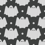 Хэллоуин призрак фоновый узор