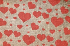 Hearts pattern textile background