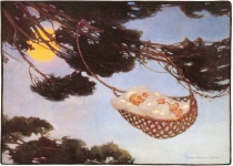 Hush-a-bye bebé en la copa del árbol
