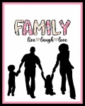 Plakat über Familie