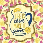 Manifesto di limone e dolci