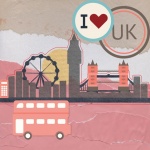 Londen UK reisposter