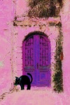 Black Cat pink digital art