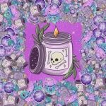 Skull Occult Candle