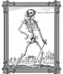 Vintage Halloween Skelett PNG