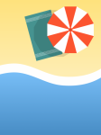 Beach umbrella illustration