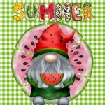Summer watermelon gnome
