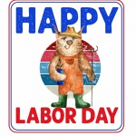Cartaz do Dia do Trabalho dos EUA