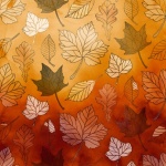 Fall Maple And Oak Leaves Paper