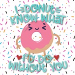 Donut kärlek affisch