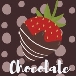 Chocolate strawberry poster