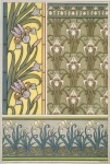 Iris Flower Art Nouveau