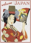 Poster de călătorie de epocă în Japonia