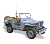 Jeep, jeep de l'armée, véhicule