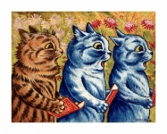 Cats art painting illustration