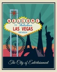 Plakat podróżniczy w Las Vegas