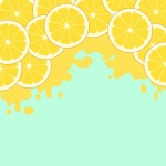 Fond de tranches de fruits citron