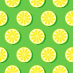 Lemon Slices Pattern Background