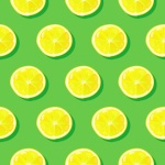 Citron skivor mönster bakgrund