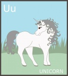 Letra U, Alfabeto Unicornio