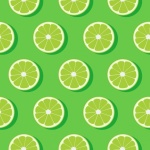 Fond de motif de tranches de citron vert