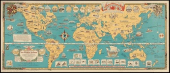 Carte Mercator du monde uni