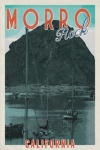 Morro Bay Rock plakat w stylu vintage