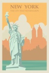 New York Travel Plakát