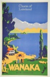 Plakat der neuseeländischen Eisenbahn