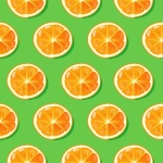 Fond de motif de tranches d'orange