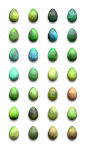 Easter Eggs Colored Eggs Clipart