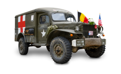 Old truck, military vehicle