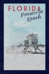 Poster di viaggio sulla spiaggia di Pens