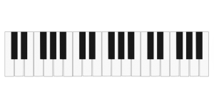 Piano piano toetsenbord clipart