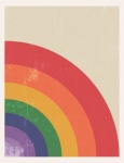 Rainbow abstrakt affisch Grunge