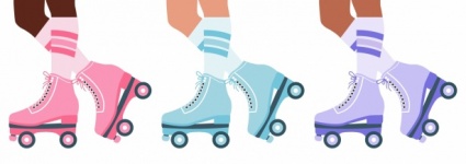 Roller Skates, Boots, Legs