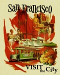 San Francisco cestovní plakát