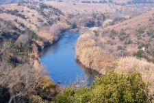 Scenic View Of A Bend In A River